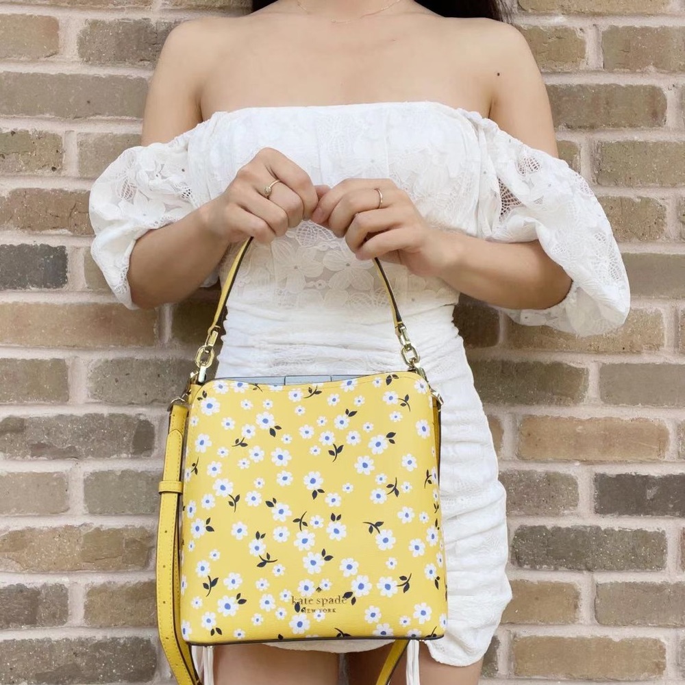 NWT Kate Spade Floral Bucket Bag & Crossbody💞 - Picture 3 of 12